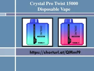 Crystal Pro Twist 15000 Disposable Vape
