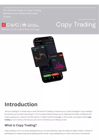 The Ultimate Guide to Copy Trading Maximize Your Profits with Expert Traders