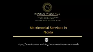 Matrimonial Services in Noida