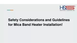 Mica Band Heater Installation: Safety Guidelines You Need to Know!