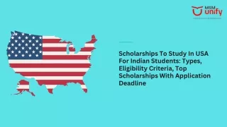 scholarship to study in usa