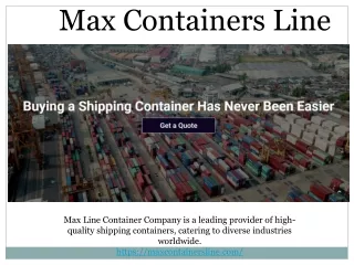 New shipping containers for sale