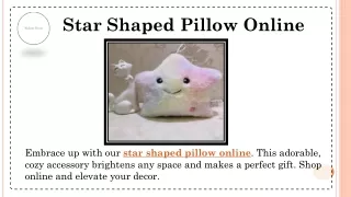 star shaped pillow