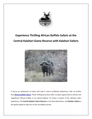 Safari Club International Chapters | kalaharisafaris