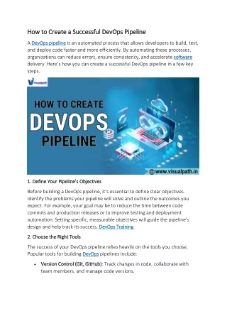 DevOps Training | AWS DevOps Course Online Hyderabad