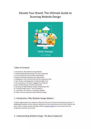 Elevate Your Brand  The Ultimate Guide to Stunning Website Design