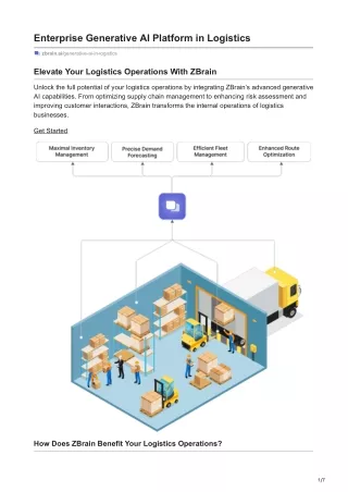 Enterprise Generative AI Platform in Logistics