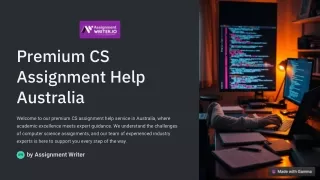 Premium CS Assignment Help Australia by Industry Experts