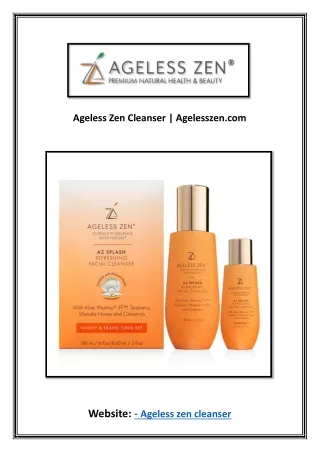Ageless Age Defying Serum | Agelesszen.com