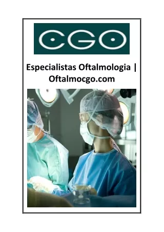 Especialistas Oftalmologia  Oftalmocgo.com