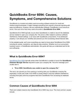 QuickBooks Error 6094_ Causes, Symptoms, and Comprehensive Solutions