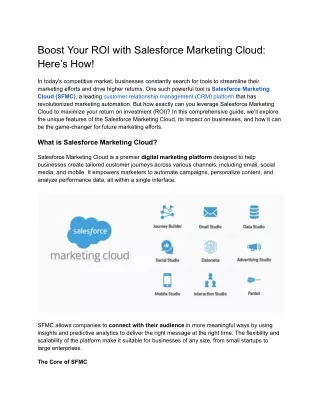 Boost Your ROI with Salesforce Marketing Cloud_ Here’s How