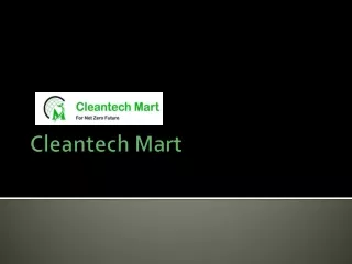 Cleantech Mart- the largest marketplace for Millet and millet products