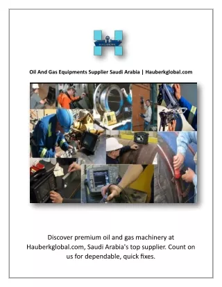 Industrial Machinery Suppliers In Uae | Hauberkglobal.com