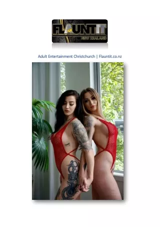 Adult Entertainment Christchurch | Flauntit.co.nz