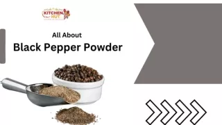 All About  Black Pepper Powder _ Spice Supplier In South Africa _ KitchenHut (Pty) Ltd