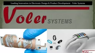 Leading Innovation in Electronic Design & Product Development - Voler Systems