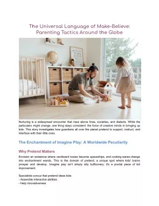 The Universal Language of Make-Believe_ Parenting Tactics Around the Globe