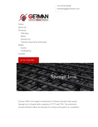 German TMX is Leading Iron Ore Manufacturers in Ahmedabad