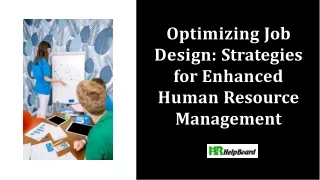 Job Design in HRM