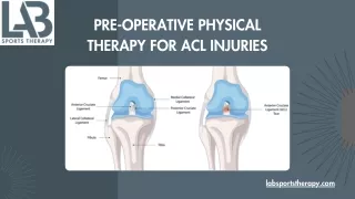 Pre-Operative Physical Therapy for ACL Injuries