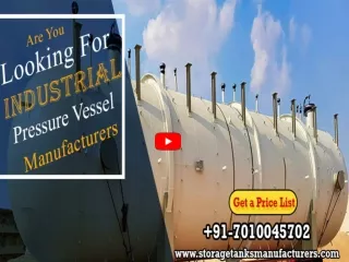 Industrial Pressure Vessel Manufacturers