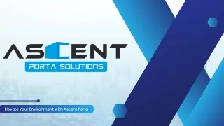 Portable Office Cabin with Advanced Insulation & Comfort | Ascent Porta Solution