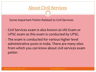Pdf About Civil Services