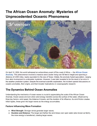 The African Ocean Anomaly_ Mysteries of Unprecedented Oceanic Phenomena