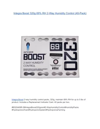 Integra Boost 320g 69% RH 2-Way Humidity Control (40-Pack)