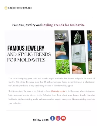 Famous Jewelry and Styling Trends for Moldavite.docx