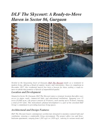 DLF The Skycourt