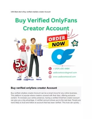 USA Best site to Buy verified onlyfans creator Account