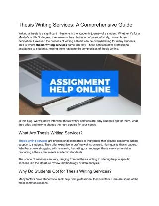 Thesis Writing Services_ A Comprehensive Guide