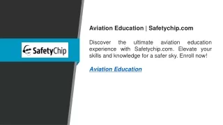 Aviation Education  Safetychip.com