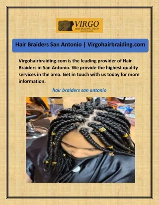 Hair Braiders San Antonio  Virgohairbraiding.com