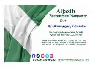 recruitment agencies in Pakistan for  Saudi Arabia, Kuwait, Qatar,