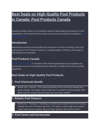 Best Deals on High Quality Pool Products in Canada Pool Products Canada (1) (1)