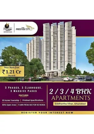 Prestige Indirapuram Extension: A World Class Lifestyle