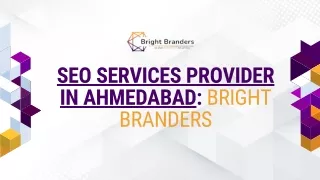 SEO Services Provider in Ahmedabad Bright Branders