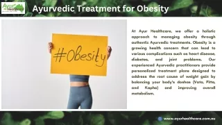 Ayurvedic Treatment for Obesity