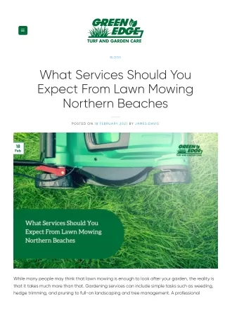 lawn mowing northern beaches