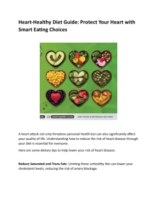 Heart-Healthy Diet Guide Protect Your Heart with Smart Eating Choices