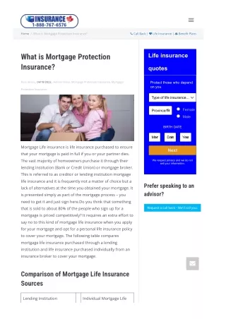 The Truth About Mortgage Protection Insurance Premiums