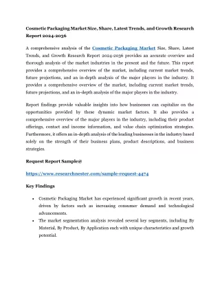 Cosmetic Packaging Market