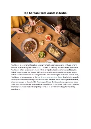 top korean restaurants in dubai