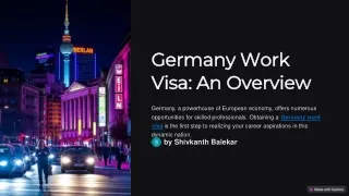 Your Dream Job in Germany Starts with a Work Visa