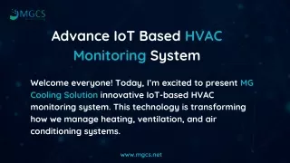 Advance IoT Based HVAC Monitoring System