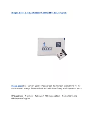 Integra Boost 2-Way Humidity Control 55% RH, 67-gram