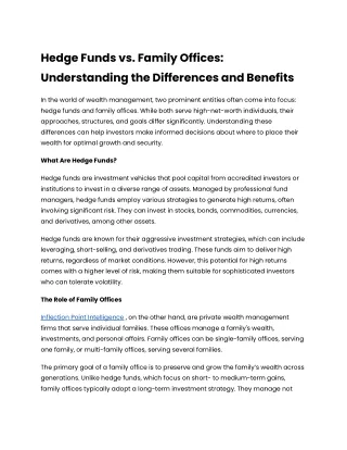 Hedge Funds vs. Family Offices_ Understanding the Differences and Benefits